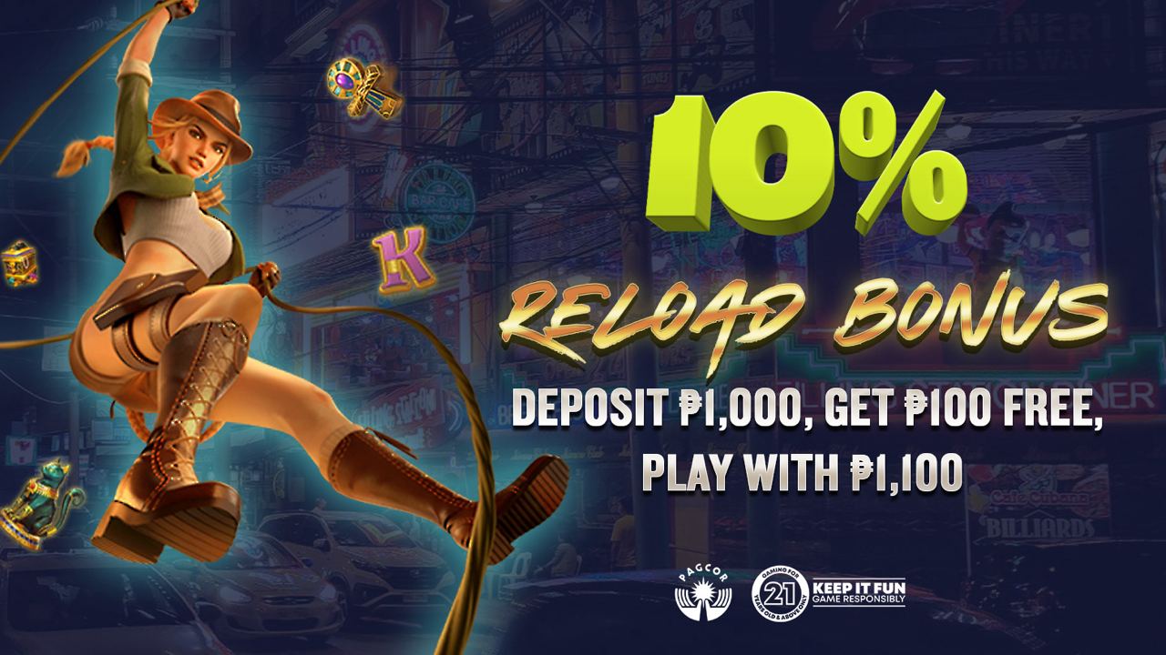 Swing Back Into Action With A 10 Reload Bonus Every Day Once Per Day